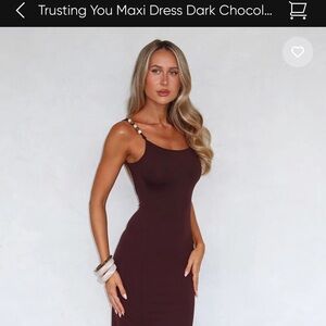 White Fox Maxi Dress Size Medium NWT